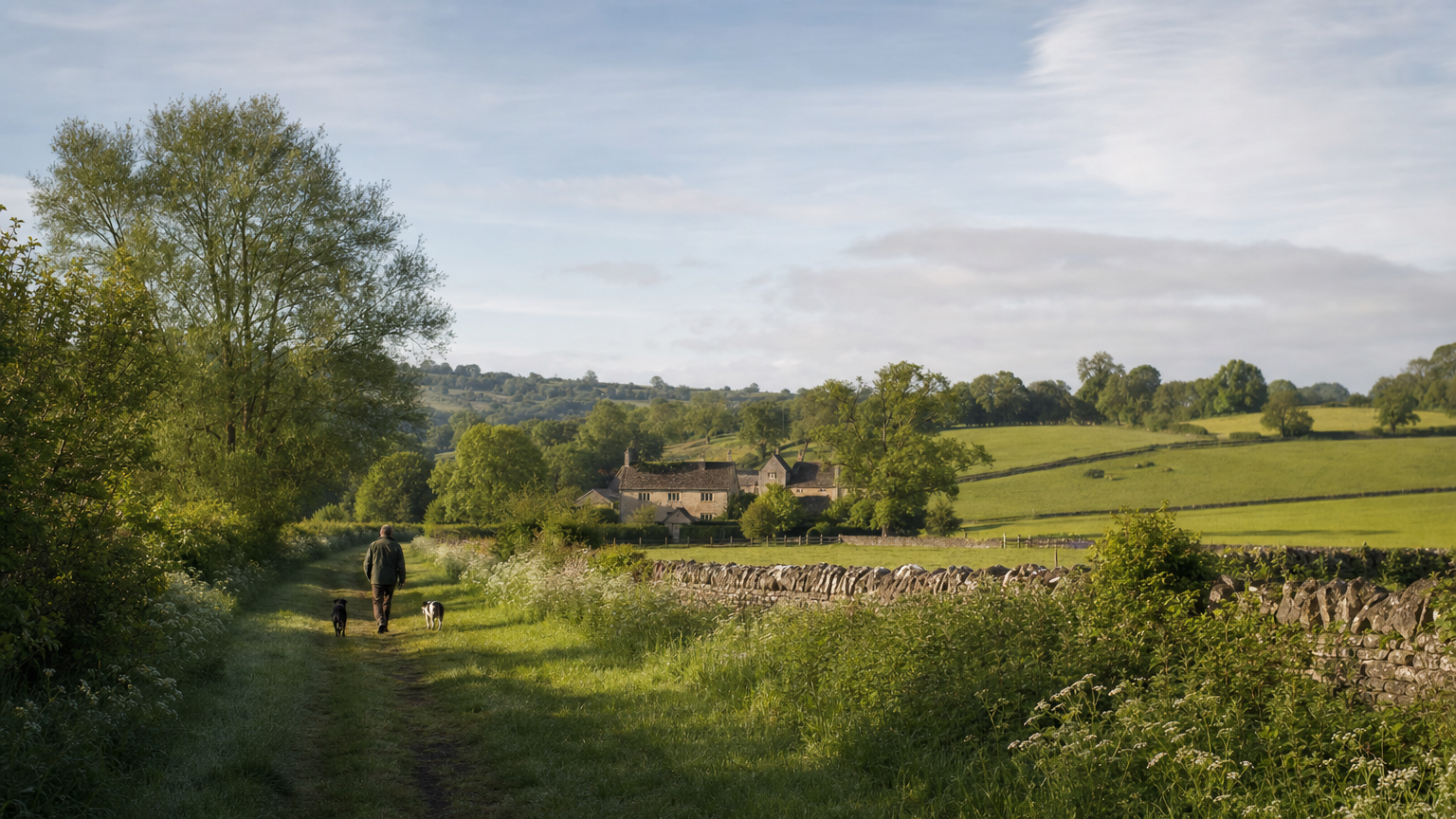 David Beckham Cotswolds Garden Morning image