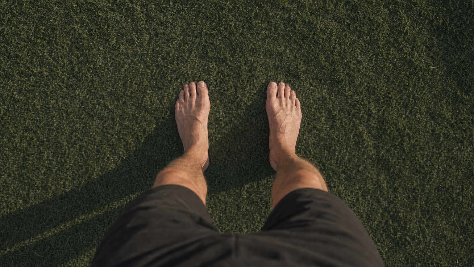 Outside, barefoot preview