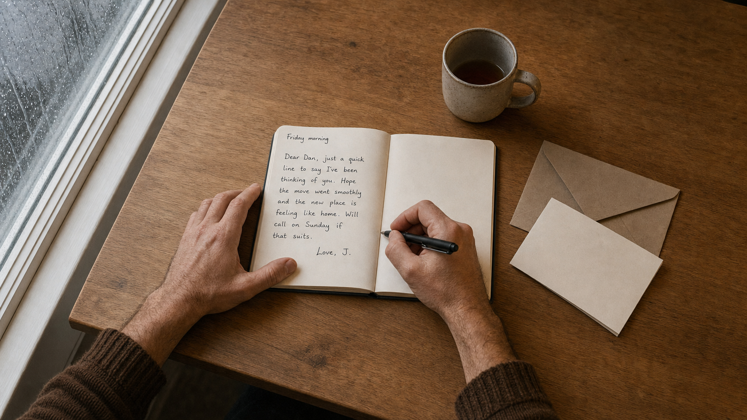 Write a kind note preview